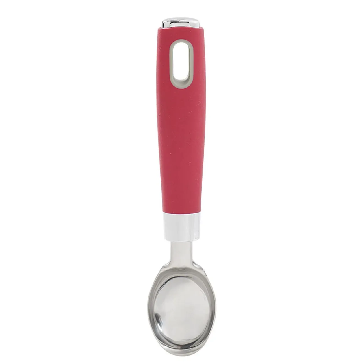 Cuillère à glace manche rouge