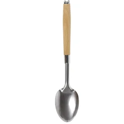 Cuillère à servir en inox avec manche en bois