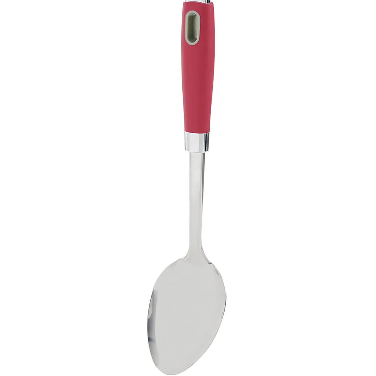 Cuillère à servir en inox manche en polypropylène rouge