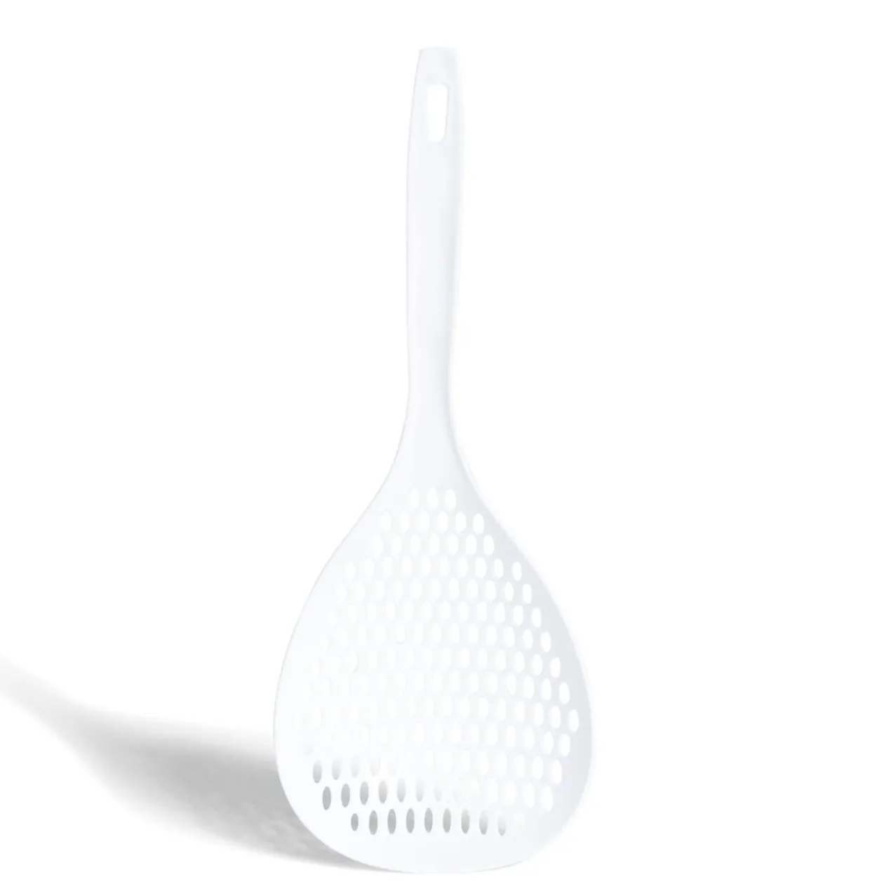 Cuillère écumoire plastique blanc ou orange