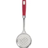 Écumoire en inox manche en polypropylène rouge