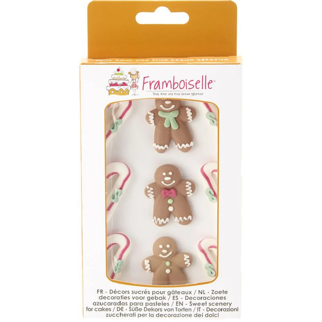 Décor sucré pour gâteau de Noël x9