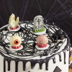 Décoration gâteau Halloween x5 en résine