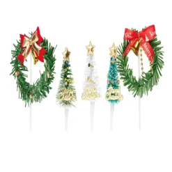 Décoration pour bûche de Noël x5