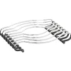 Dessous de plat en métal gris silicone antidérapant