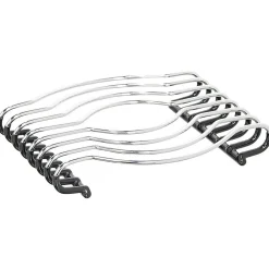 Dessous de plat en métal gris silicone antidérapant