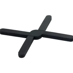 Dessous de plat extensible en silicone noir