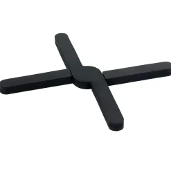 Dessous de plat extensible en silicone noir