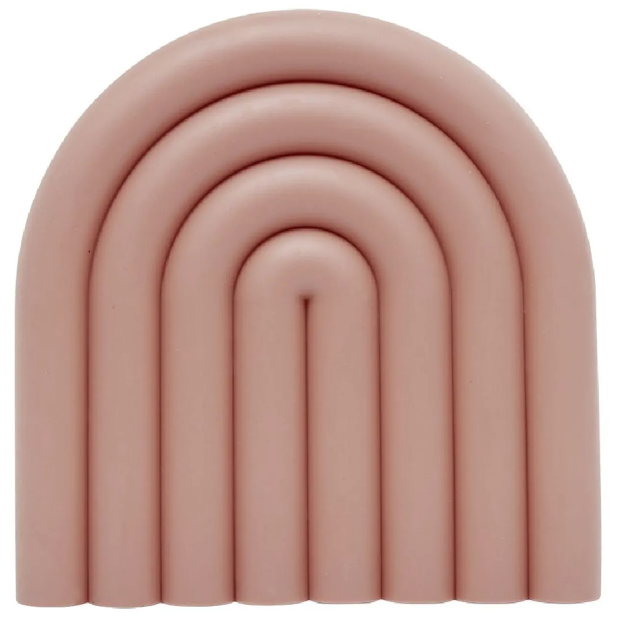 Dessous de plat forme arc-en-ciel uni 15x15cm