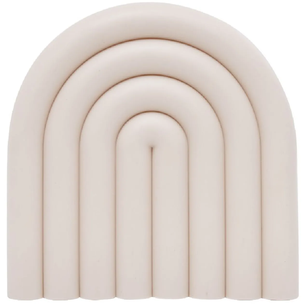 Dessous de plat forme arc-en-ciel uni 15x15cm