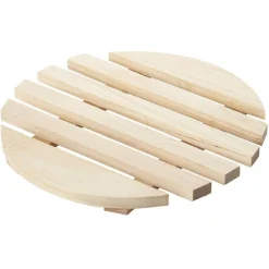 Dessous de plat rond en bois