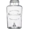 Distributeur de boisson en verre transparent avec robinet 8L - H36,5cm