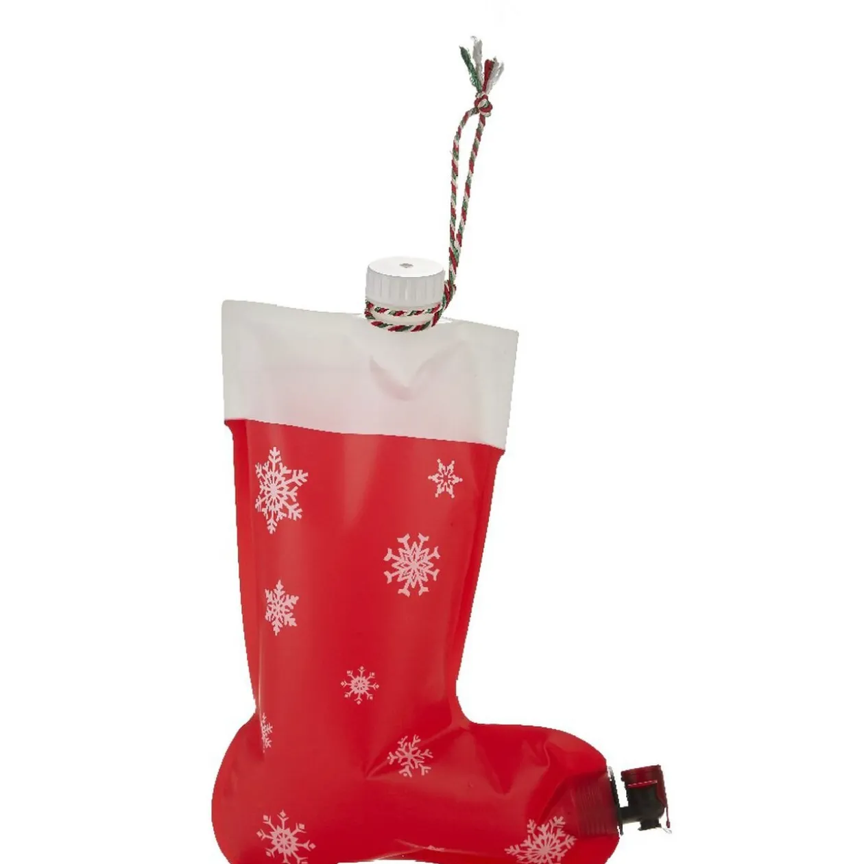 Distributeur de boisson suspendu forme chaussette de Noël 2L