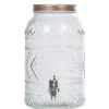 Distributeur de boissons fontaine transparent doré