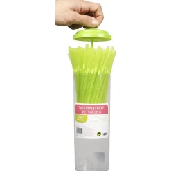 Distributeur de pailles vertes