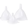 Entonnoir en plastique blanc x3