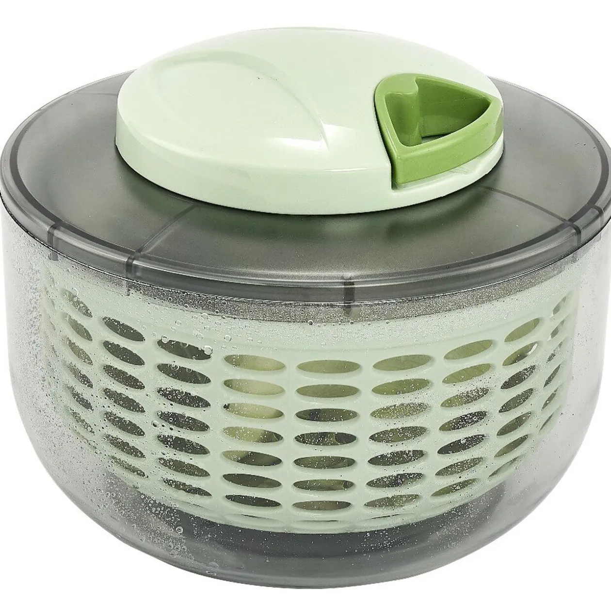 Essoreuse 3en1 hachoir et bol transparent et vert