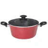 Faitout aluminium rouge ø 24 cm