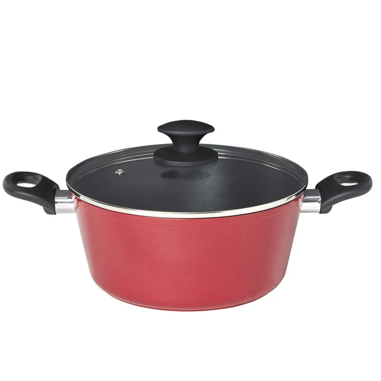 Faitout aluminium rouge ø 24 cm