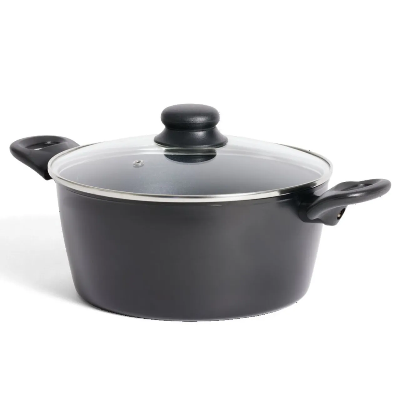 Faitout tous feux dont induction aluminium noir Ø24cm