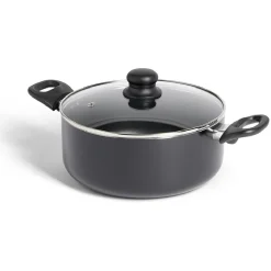 Faitout tous feux sauf induction aluminium noir Ø24cm