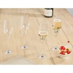 Flûte à champagne cristallin 22 cl x4