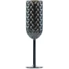 Flûte de champagne en plastique design diamant x6