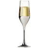 Flûte en verre Oksana argentée 17cL x4