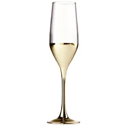 Flûte en verre Oksana dorée 17cL x4