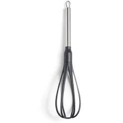 Fouet en plastique avec manche en inox L.32,5cm