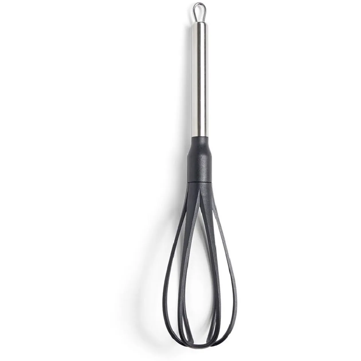 Fouet en plastique avec manche en inox L.32,5cm