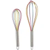 Fouet silicone et inox x2