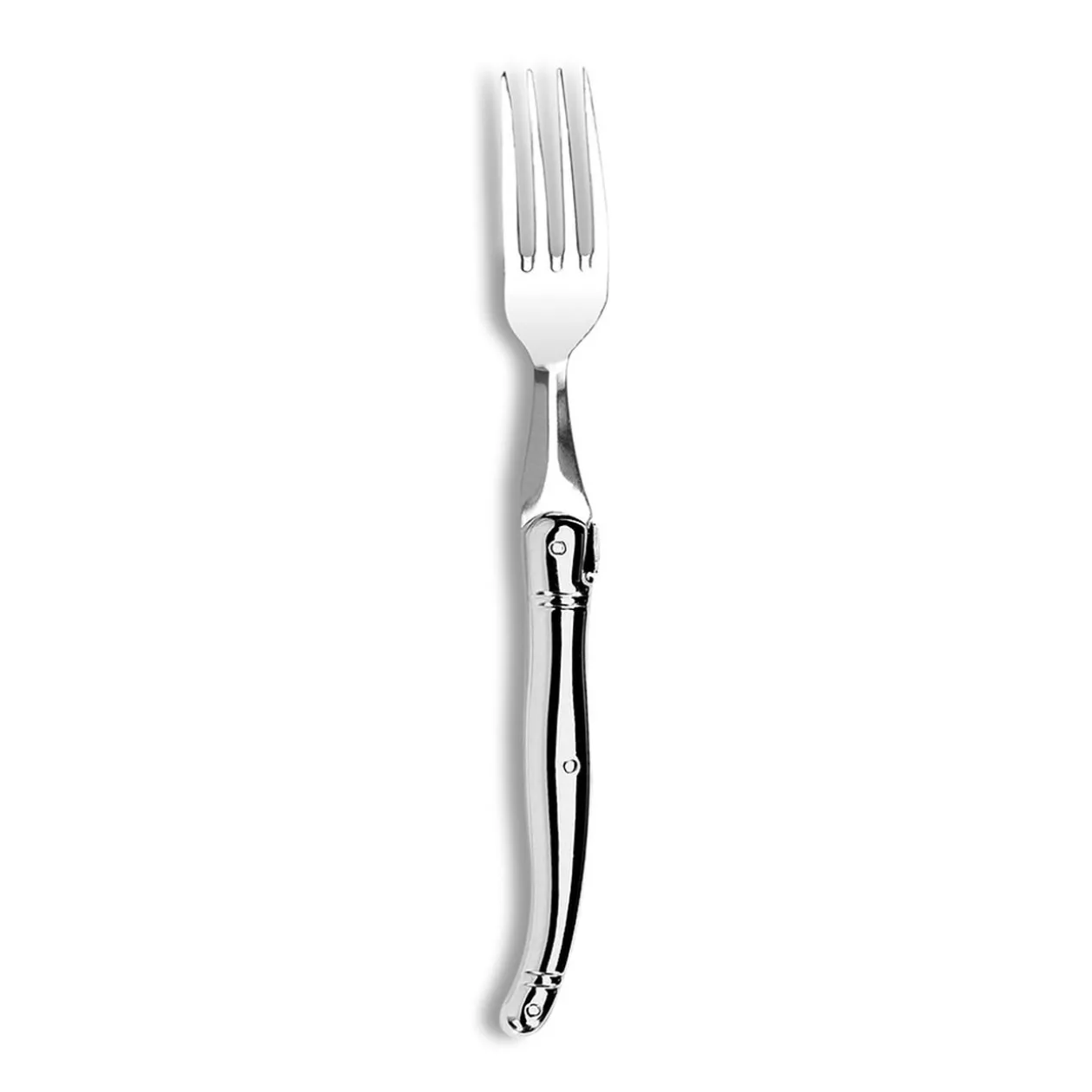 Fourchette Laguiole acier inox gris