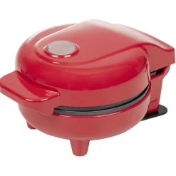 Gaufrier rouge et noir 550W