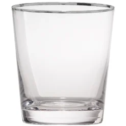 Gobelet avec filet argenté en verre