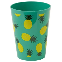 Gobelet bleu Ananas Summer smile x 4
