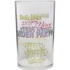 Gobelet en plastique transparent motif multicolore