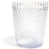 Gobelet en plastique transparent effet martelé