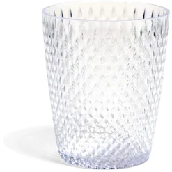 Gobelet en plastique transparent effet martelé