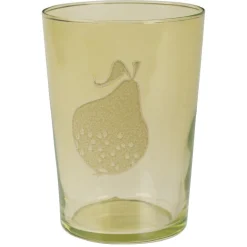 Gobelet en verre décor poire