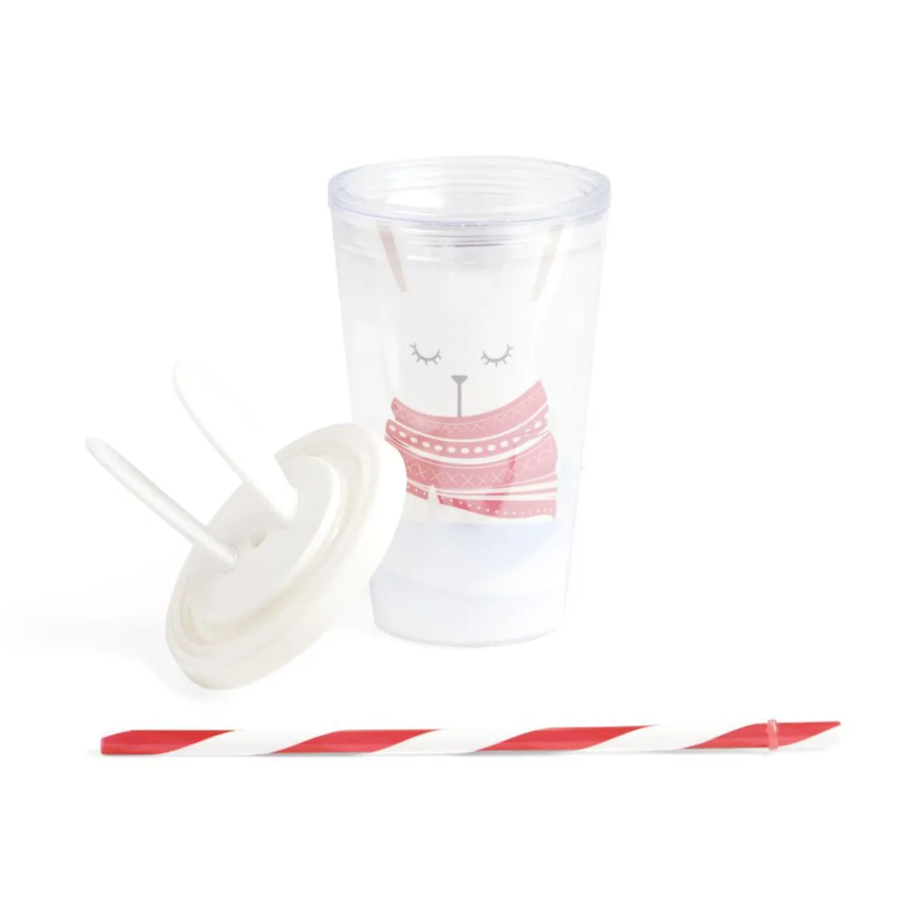 Gobelet paille Noël 470ml - 2 modèles