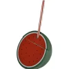 Gobelet plastique et paille en forme de pastèque
