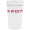Gobelet plastique inscription #CHAMPIONNE 33cl