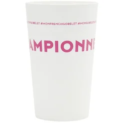 Gobelet plastique inscription #CHAMPIONNE 33cl