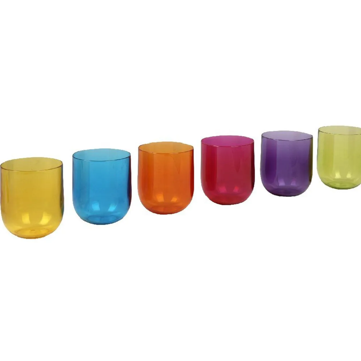 Gobelet plastique multicolore x6