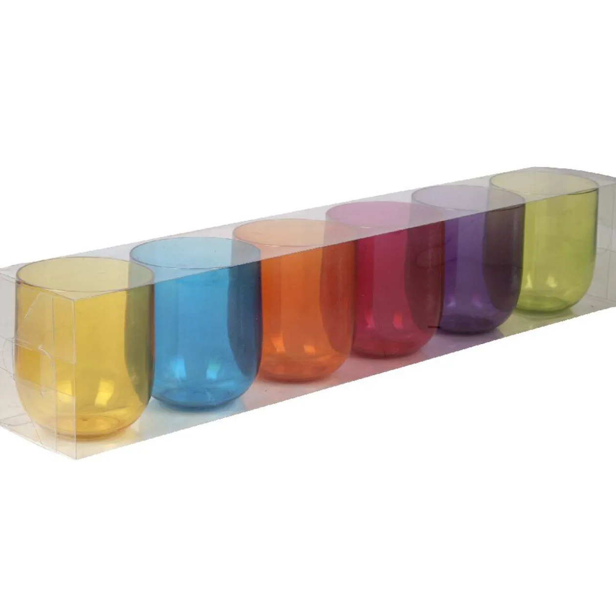 Gobelet plastique multicolore x6
