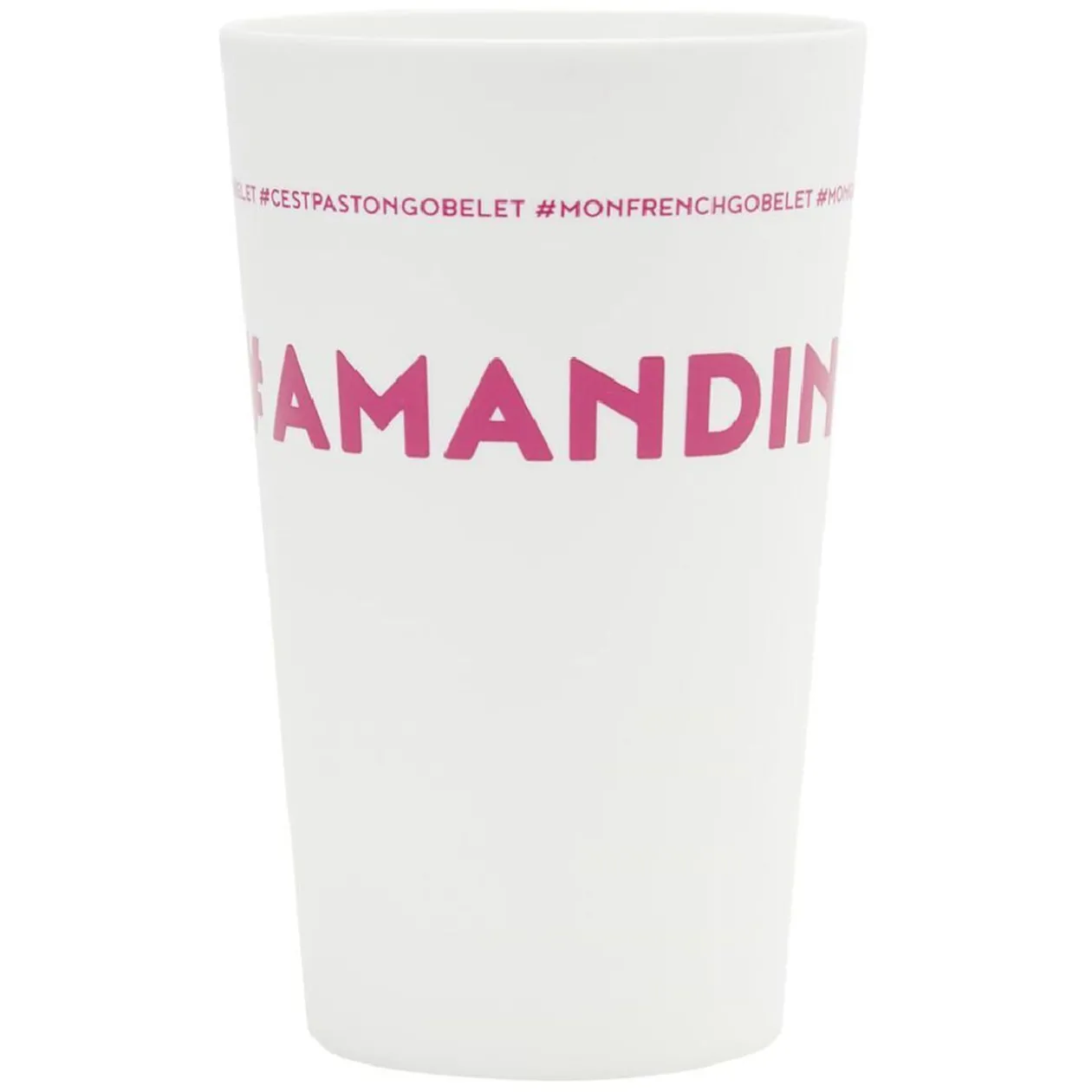 Gobelet plastique prénom #AMANDINE 33cl