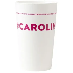 Gobelet plastique prénom #CAROLINE 33 cl