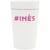 Gobelet plastique prénom #INES 33cl