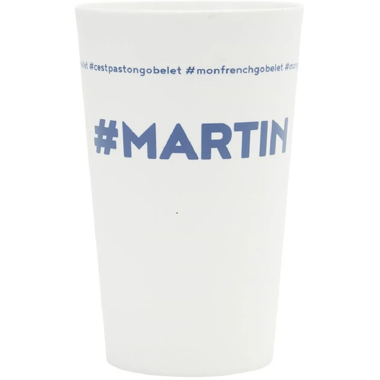 Gobelet plastique prénom #MARTIN 33cl